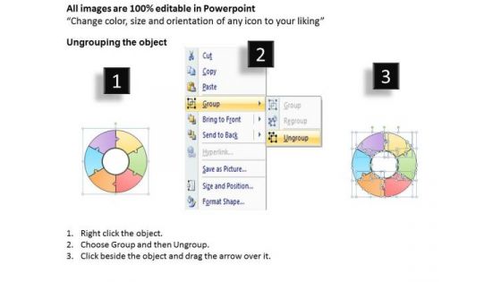 Ppt Slide Six Stages Circular Process Business Diagrams