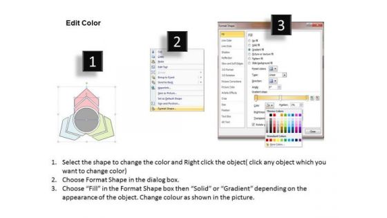 Ppt Slide Three Converging Arrows Layout Business Diagrams