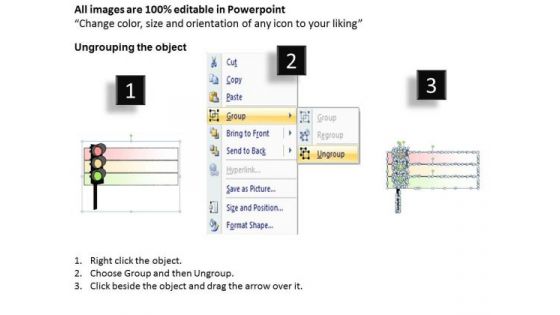 Ppt Slide Traffic Signals Chart Strategic Planning