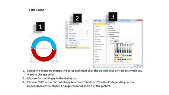 Ppt Slides 2 Stage Cycle Diagram PowerPoint Templates