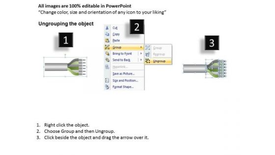 Ppt Slides 6 Factors List Cables PowerPoint Templates