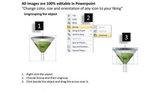 Ppt Slides Create 3d Funnels For PowerPoint Templates