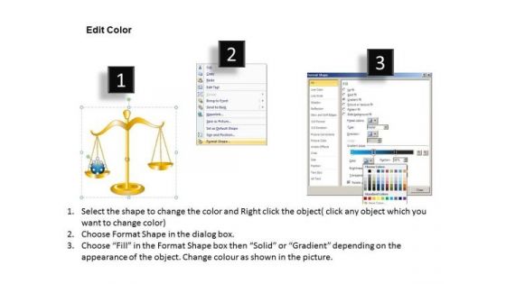 Ppt Slides Important Point Balance Weighing Scales PowerPoint Templates