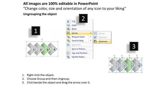 Ppt Staright Description Of Process Business PowerPoint Templates