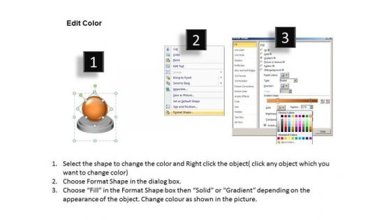 Ppt Steps Of Marketing Process 6 Stages Presentation PowerPoint Templates 0812