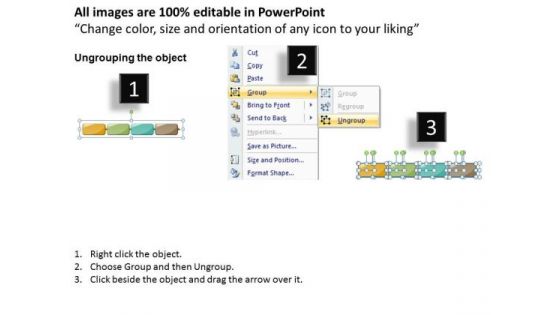 Ppt Straight Instance To Present Business PowerPoint Theme Steps Four Templates