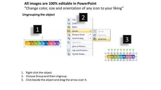 Ppt Successive Description 9 Circular Arrows PowerPoint 2010 Templates