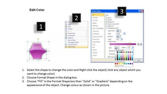 Ppt Successive Flow Of Pink Octagonal 3d Arrows PowerPoint 7 Stage Templates
