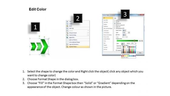 Ppt Successive Representation Of 4 Arrows Free PowerPoint Templates