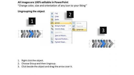 Ppt Template 3d Arrow Representing Constant Steps Working With Slide Numbers 5 Image