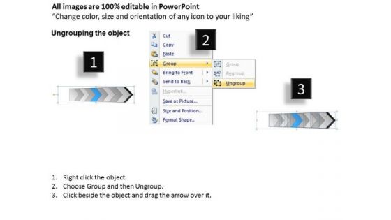 Ppt Template 3d Illustration Of Arrow Manner 9 Stages Time Management PowerPoint 6 Graphic