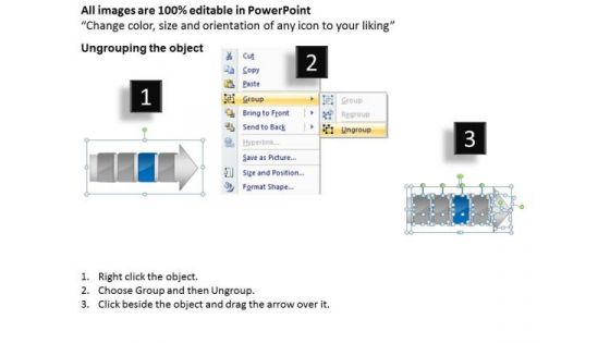 Ppt Template 4 Horizontal Missing Steps Working With Slide Numbers Demonstration Image