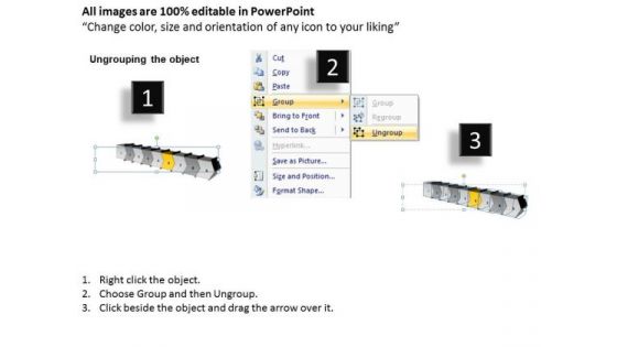 Ppt Template Continous Free Concept Flow Process Charts Diagram 7 Image