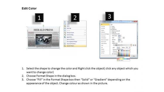 Ppt Template Editable Newspaper Headline PowerPoint Slide Graphics