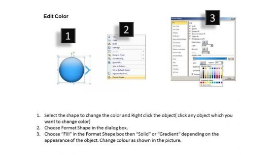 Ppt Template Evolution Of Three Stages Circular Arrows Time Management PowerPoint 4 Design