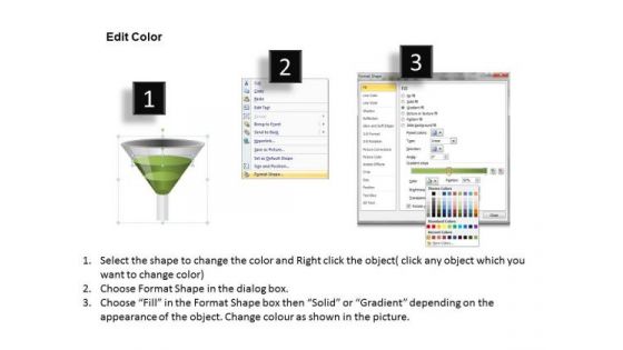 Ppt Templates 3d Funnel Diagram PowerPoint Slides