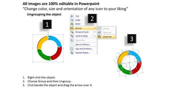 Ppt Templates 4 Factors Cycle Diagrams PowerPoint Slides