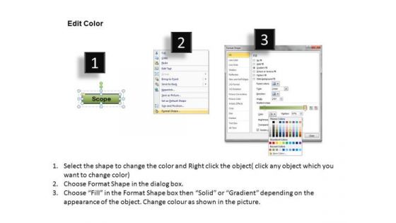Ppt Templates 6 Stage Straight Line Process Diagram PowerPoint Slides