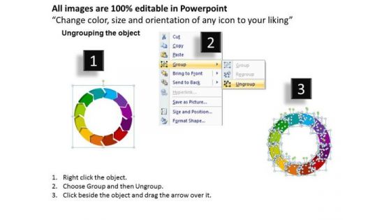 Ppt Templates Cycle Diagram Circle Process Chart PowerPoint Slides