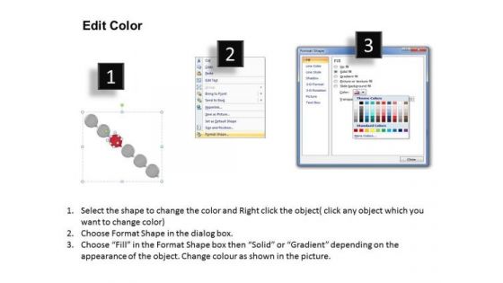 Ppt Text Circles Moving Down Arrow 6 PowerPoint Slide Numbers Business Templates