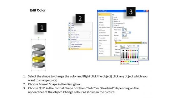 Ppt Theme 3d Illustration Of 4 Stages Transnational Representation Video Process Graphic