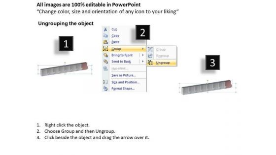 Ppt Theme 3d Illustration Of Industry PowerPoint Procedure 9 Graphic