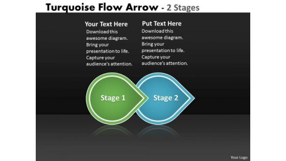 Ppt Theme Beeline Two Phase Diagram Arrow Ishikawa PowerPoint Template 1 Design