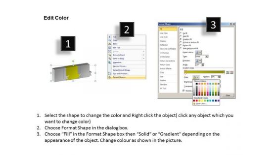 Ppt Theme Continous Way To Show 3 Practice PowerPoint Macro Steps Workflow Image