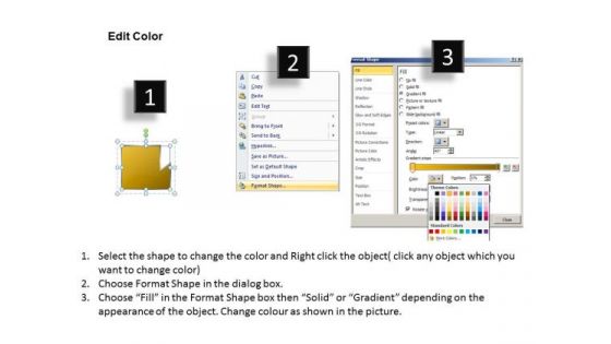 Ppt Theme Illustration Of Six Sequential Steps In Procedure 2 Design