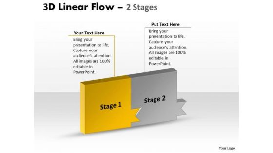 Ppt Theme Two Steps Working With Slide Numbers To Describe Course Of Action 2 Image