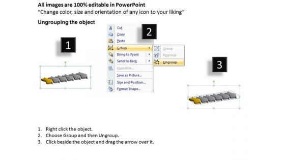 Ppt Theme Work Flow In Past Continuous Six Phase Organization Communication PowerPoint 2 Image
