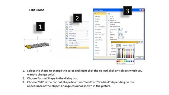 Ppt Theme Work Flow In Past Continuous Six Phase Organization Communication PowerPoint 2 Image