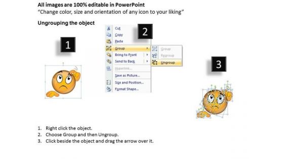 Ppt Thinking Smiley Face Graphic Communication Skills PowerPoint Business Templates