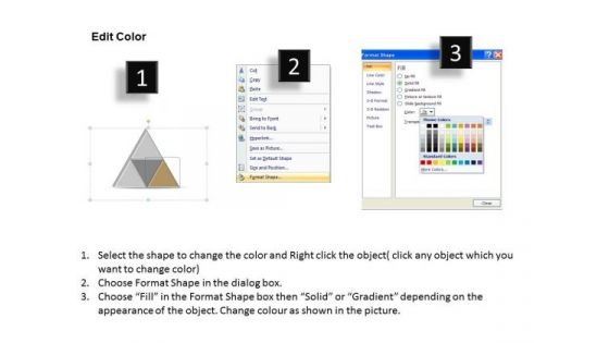 Ppt Triangle Showing Brown And Its Components PowerPoint Templates