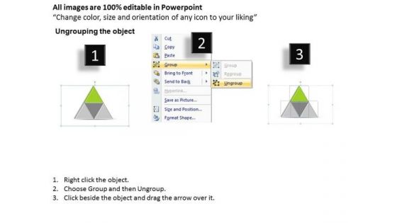 Ppt Triangle Showing Green And Its Components PowerPoint Templates