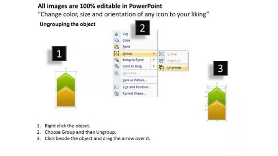 Ppt Upright 2 Steps Description PowerPoint Templates