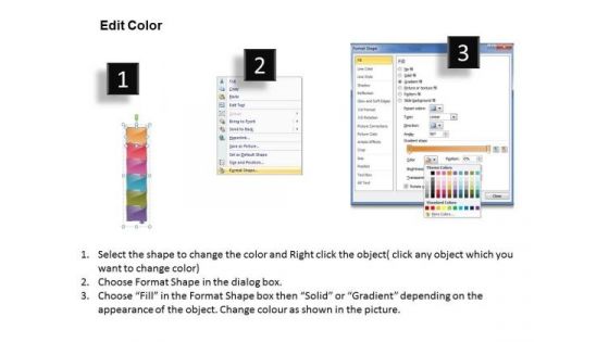 Ppt Vertical 6 Steps Downward PowerPoint Templates