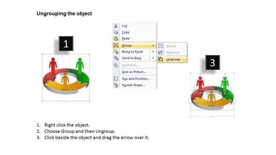 Ppt World Concept People Stand Success Create Pie Chart PowerPoint Templates