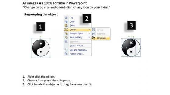 Ppt Yin Yang Evaluating 2 Options PowerPoint Templates