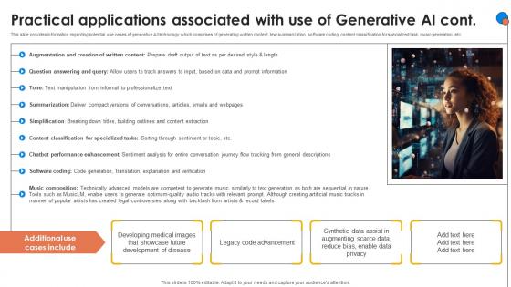 Practical Applications Associated With Use Generative AI For Better Productivity AI SS V
