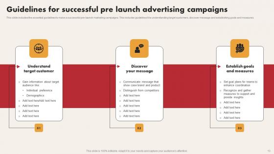 Pre Launch Advertising Ppt PowerPoint Presentation Complete Deck With Slides