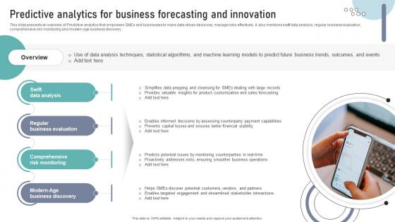 Predictive Analytics For Business Forecasting And Innovation DT SS V Predictive Analytics For Business Forecasting And Innovation DT SS V