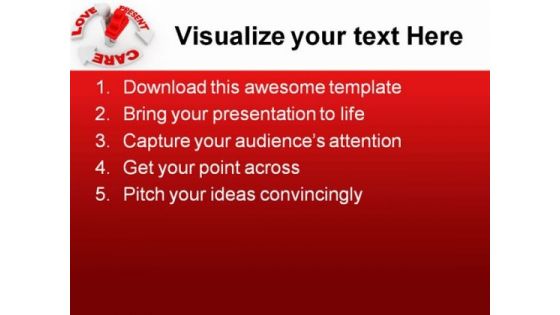 Present And Love Concept Metaphor PowerPoint Templates And PowerPoint Backgrounds 0811