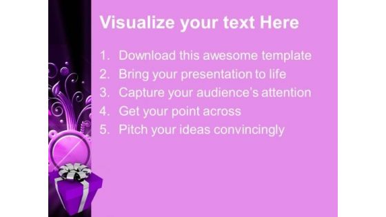 Present For Festival PowerPoint Templates And PowerPoint Themes 1012