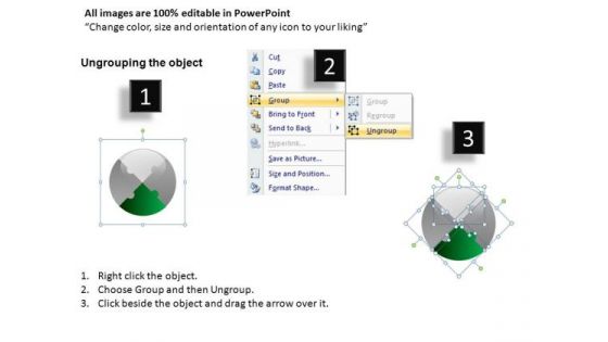 Presentation Circular Puzzle 4 Pieces PowerPoint Slides And Ppt Diagram Templates