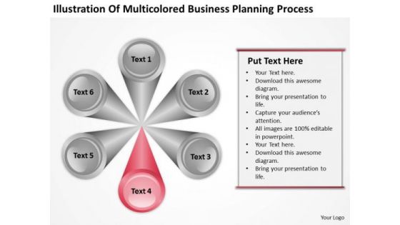 Presentation Planning Process 6 Stages Writing Business Examples PowerPoint Templates