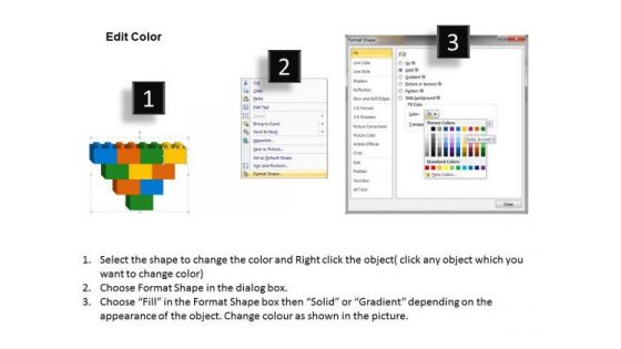 Process Building With Blocks 10 Stages Ppt Microsoft Business Plan Software PowerPoint Slides