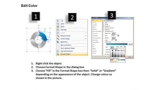Process Cycle Chart Diagram PowerPoint Templates