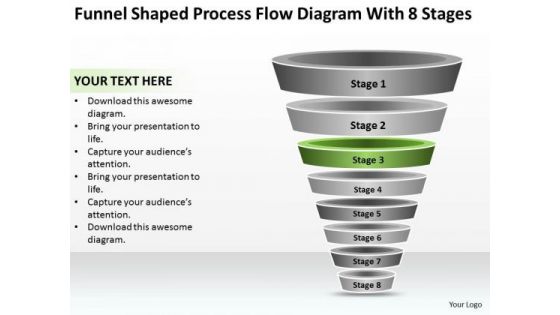 Process Flow Diagram With 8 Stages Ppt Business Continuity Plan Software PowerPoint Templates