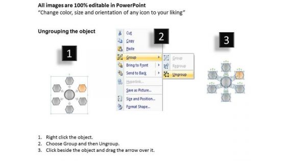 Process Hexagonal Boxes 6 Stages Tips For Writing Business Plan PowerPoint Templates